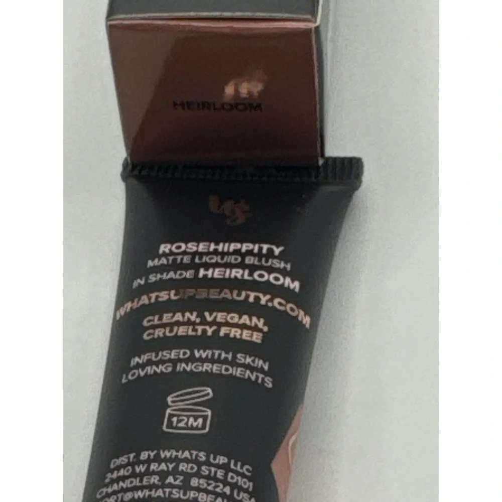 Whats Up Beauty Rosehippity Matte Liquid Blush Heirloom‎ 12ml BNIB Clean Vegan